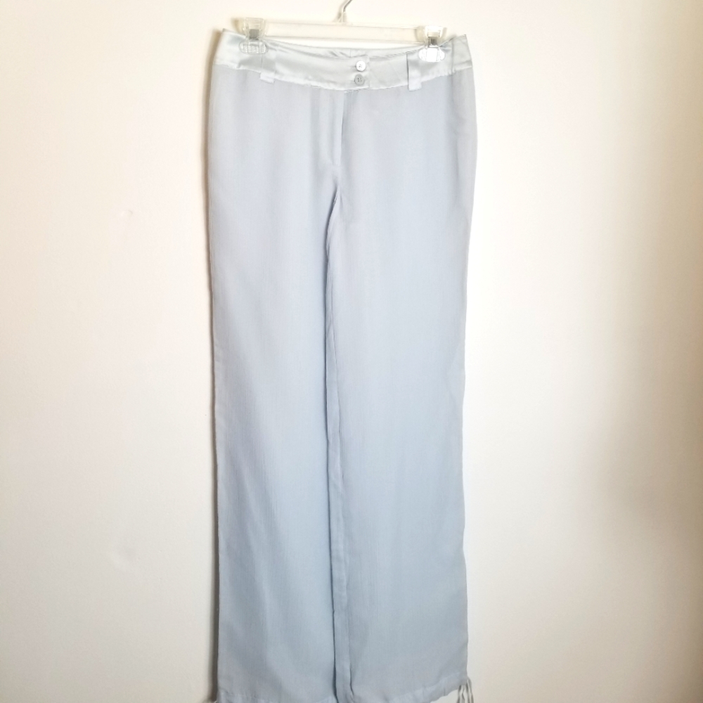 Vintage Blunauta 100% Silk Tie Bottom Harem Pants